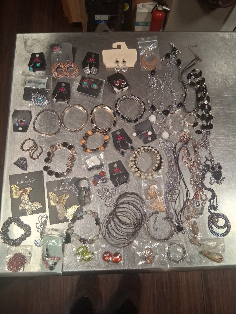 large lot of jewelry  many new paparazzi's and others